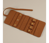 Caja de joyería de viaje, caja de joyería plegable portátil, rollo para joyería, pulsera, anillo, collares, pendientes, bolsa de almacenamiento para bolsas de viaje