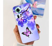 For Oppo Reno11 CPH2599 Case Reno8 T 4G CPH2599 Cover Soft TPU Clear Silicone Bumper Flower Women Fashion Coques Capa Reno 11 5G