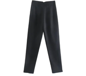 Fashion Office Wear High waist Pants for Women Formal Pants Office outfits Pencil Trousers Black Pink White Ladies Pants