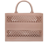 Women's hollowed out handbag, holiday PVC beach bag, Y2K, 2024
