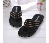 Flip-Flops For Men Summer Anti-Skid Breathable Home Outdoor Comfortable Slippers Daily Casual Regular Canvas Strap Flip-Flops