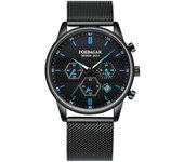 Reloj de hombre de marca suiza reloj de cuarzo luminoso impermeable multifuncional