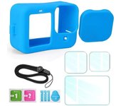 Hero 12 11 9 Silicone Case Protective Sleeve Lanyard Tempered Glass Screen Protector Lens Cap For GoPro12 Pro11 10