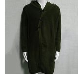 Men's Knitted Hooded Sweater, Mid-Length Jacket, Autumn & Winter Clothing, New 2024