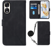 For Huawei Honor 90 Lite Honor 90 Lite Rea - An00 Solapa Magnética Ranura De Tarjeta Billetera Clip Tapa De Teléfono Móvil