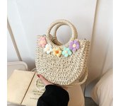 Straw Bags Women Summer Hand-Woven Rattan Handmade Woven Purse Wicker Beach Bag Bohemia Bali Handbag bolsos mimbre