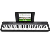 61 Teclado Piano Eléctrico para Principiantes con 61 teclas, con Altavoces, Atril para Partituras o Tablet, 300 sonidos y Lecciones de música sin Accesorios