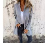 237 2024 Autumn/Winter Solid Color Casual Zipper Hooded Women's Jacket