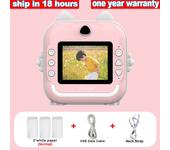 Digital Children Camera For Photography Instant Print Photo Kids Camera Mini Thermal Printer Video Educational Toys Gift