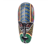 Wooden Mask Wall Hanging Solid Wood Carving Painted Decor Bar Home Decorations African Totem Crafts A