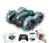 Nuevo Coche RC 2.4G Acuático y Terrestre, Doble Cara, Acrobático, Juguete Eléctrico para Niños