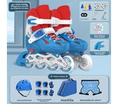 Pantallas De Patines Profesionales Para Niños Y Adultos Equipo Completo De Protección