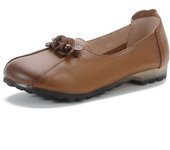 Atos women's leather, autumn shoes, retro Elico style soft sole