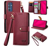 For Samsung Galaxy A7 s21 M35 a70 a70s a71 a73 5G (2019) (2020) carcasa de móvil de color sólido con solapa magnética de lu