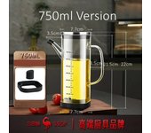 High borosilicate glass drum, LFGB shatter proof certification -20 ℃~150 ℃ kitchen sauce container, oil resistant pot