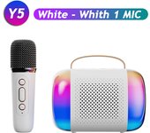 Micrófono inalámbrico Y5, máquina de Karaoke with Altavoz Bluetooth, Luces RGB de Fantasía, efectos, HIFI Subwoofer, KTV, de sonido System DSP, Y3, Y2, Y1