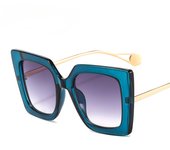 Nuevas gafas de sol de moda, gafas de sol cuadradas grandes para mujeres hermosas europeas, gafas planas de moda al por mayor