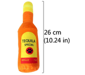 Interactive Dog Toys Champagne Wine Bottle Shape Pet Toy Plush Filled Vodka Toy Squeaky Bite-Resistant Pet Supplies Whisky