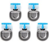 Tazón de Agua-5 uds Bebedero automático de Acero Inoxidable para Conejos, pezón, tazón de Agua Potable, Bebedero para Conejos, A