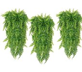 Plastic Persian Fern Leaves Simple 76CM Green Artificial Plants Hanging Anti-UV Fake Vine Grass Wedding Party Wall