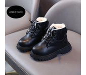 Botas De Charol Para Niños Impermeables Zapatos De Invierno Para Niñas Y Niños Beige Botines De Nieve Con Cordones Para Niños Y Niñas
