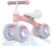 Pedales para niños a Partir de 1 año de Equilibrio, Juguetes Bebes 1 Año, Bici Bebe con 4 Ruedas para bebés de 10 a 24 Meses, Pimera Bicicleta para Niños y Niñas como Regalo