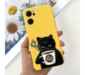 For Oppo Find X5 Lite / Find X5 Pro Phone Case Soft Matte Liquid Silicone Cute Animals Painting Bumper On FindX5 Lite x5Pro Capa