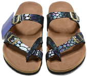 Sandalias Mayari de marca de diseñador de lujo para mujer, chanclas de playa de piel de vaca, suela suave con hebillas, anillo para el dedo del pie, zapatillas de verano para hombre con caja