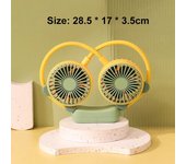 Miniventilador colgante para el cuello, aire acondicionado ajustable por USB, banda para el cuello, recargable, portátil