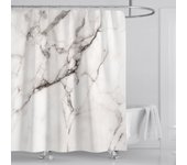 Grey Gold Marble Abstract Modern Bathroom Decoration Waterproof Washable Fabric Bathtub Deluxe Standard Shower Curtain * 180