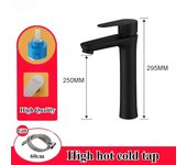 Elyn 304 Stainless Steel Bathroom Faucets Cover Mounted Hot Mixer Only Cold Sink Faucet