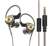 Original QKZ AK3 FiLe Wired Headphones With Mic HIFI Subwoofer  Noice Cancelling Earphoones Gaming Sport Music Monitor Earbuds
