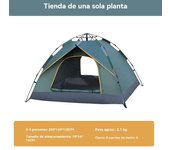 Tienda campaña 4 personas playa Deportes al aire libre viajar Protección solar Camping
