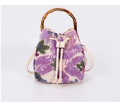 Bolsos de cubo con bordado de lentejuelas para mujer, bolsos de mano con asa de Baboom, bolsos cruzados de hombro de paja de flores, bolso de playa de moda