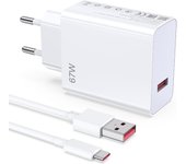 67W USB C Fast Charger for 13 12 13 Lite 12S Ultra 12X 11T, Note 13 Pro 12 Pro 11/11s 10/10 Pro 9/9 Pro, F5 Pro X6 X5 X4 Pro, and More Type-C Devices Turbo Charging Adapter For Tablet / Smart Phone