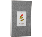 Slip-in Style Linen Photo Album 300 Sheets Fabric Cover Souvenir Photos Books 6-Inch Window Design Picture Albums Family