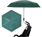 Sombrilla para Cochecito de 90 Cm de Diámetro, 6 Huesos, con Abrazadera, Cochecito Ajustable de 360 grados, Sombrilla de Prote