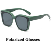 Gafas de sol polarizadas cuadradas a la moda, gafas graduadas para miopía, gafas portátiles para hombres y mujeres, gafas de conducción de pesca Vintage