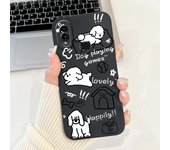 Case For Samsung Galaxy A10 A105F A10s A107F Soft Liquid Silicone Back Cover For Samsung M01s SM-M017F Funda Rabbit Cat Panda