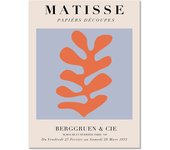 Modern Matisse Drawing Line Plant Leaves Framed Wall Art for Bed Room Canvas Prints for Room Decor Abstract Paintings Home Decor