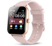 Reloj Inteligente Mujer Llamadas Bluetooth y Alexa, Smartwatch Mujer SpO2/Sueño  para Android iOS