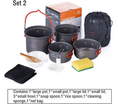 Cocina de camping Utensilios de cocina de camping Ollas de camping Equipo de camping Hervidores de camping Cacerolas de camping