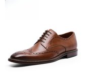 Zapatos de los hombres zapatos de cuero de negocios zapatos de caballero retro zapatos de los hombres con cordones