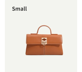 CAFUNE-cartera de cuero para mujer, bolso de mensajero de hombro, Trapezoidal, tamaño mediano, a la moda