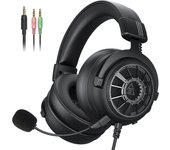 EKSA StarEngine S Gaming Headset for PC/PS4/PS5/Xbox, 3.5mm Wired Over-Ear Gamer Headphones with Detachable Noise Cancelling Mic