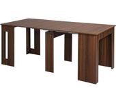 Mesa de Comedor Extensible para 4-6 Personas Mesa Consola con Alas Abatibles Mesa Auxiliar Multifuncional para Estudio Cocina Carga 60 kg 180x85x75 cm