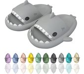 Shark Slippers,Comfortable Summer Cartoon Shark Flip Flops,Thick Sole Non-Slip Beach Flip Flops,Fun Quick Drying Pool Sandals