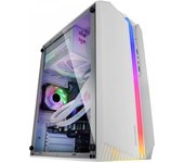 Mars gaming mc-s1 caja compacta gaming - iluminacion argb 12 modos - ventilador frgb incluido - ventana lateral completa - compatible micro-atx/mini-itx - color blanco