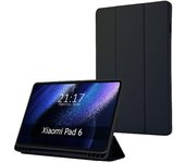 Tumundosmartphone Funda con Tapa Smart para Xiaomi Pad 6 color Negra