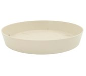 Plastiken TES - Plato Redondo Ø24 cm para Macetas de 32 cm. Ecru